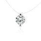 Multi-claw Diamond Zircon Pendant Necklace
