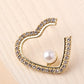 Rhinestone Heart Gift for Her Earrings Dangle Women Fashion Jewelry Jewellery