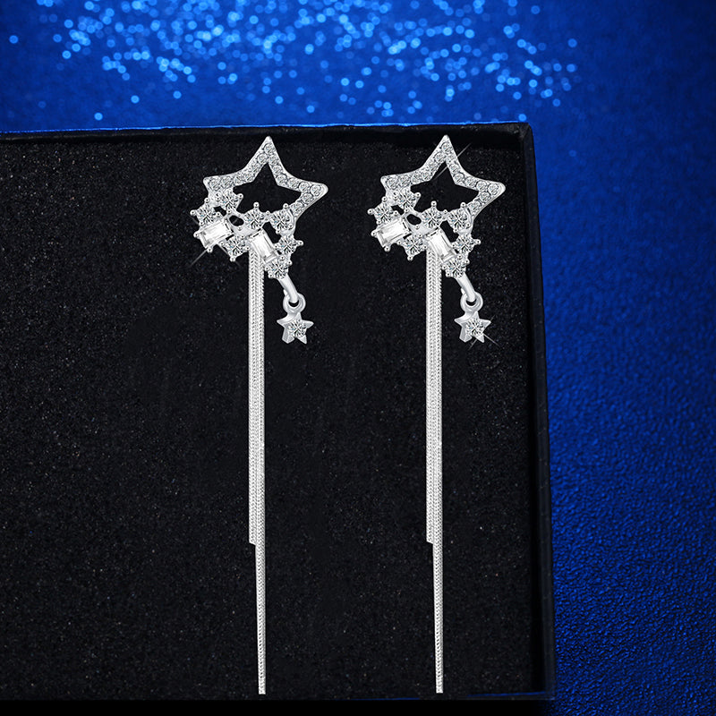 Stars Dangling Drop Earrings Women Girls Gifts Jewelry Accessories