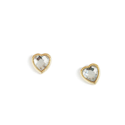 Mirror Style Heart Jewelry Stud Earring Modern Fashion Women Earrings Piercing