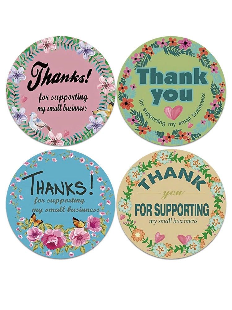 500 Thank You Stickers 1” Label Small Business Thank You envelope seals Sticker