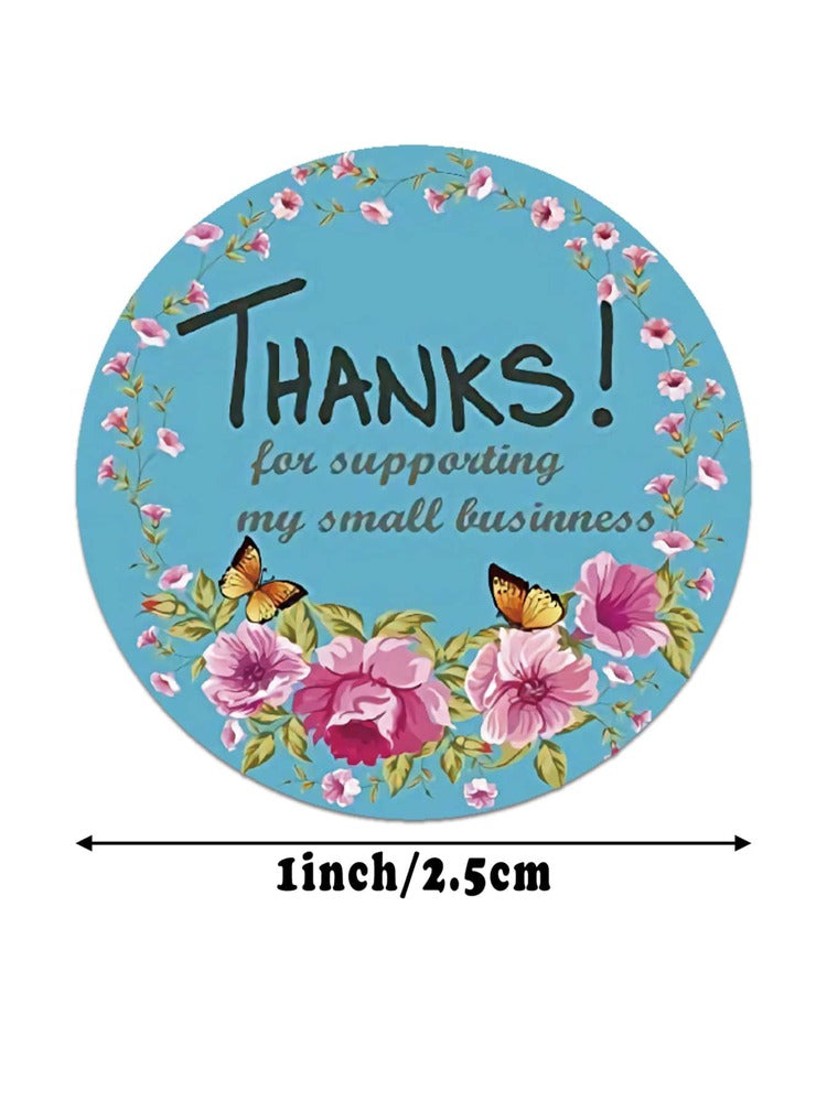 500 Thank You Stickers 1” Label Small Business Thank You envelope seals Sticker