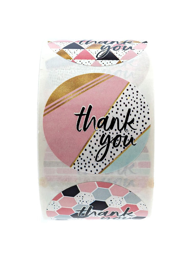 500 Thank You Stickers 1” Label Small Business Thank You envelope seals Sticker