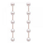 Long Faux Pearl Decor Drop Stud Earrings for Women Girls Ear Studs Jewelry Gift