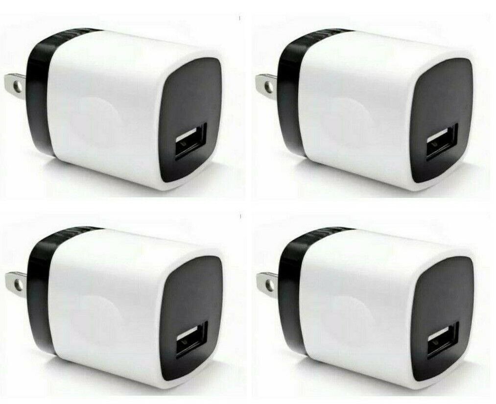 USB Wall Charger Adapter 1A/5V Travel USB Plug Charging Block Brick Charger Power Adapter Cube Compatible with iPhone XS/XS Max/X/8/7/6 Plus, Galaxy S9/S8/S8 Plus, Moto, Kindle, LG, HTC, Google