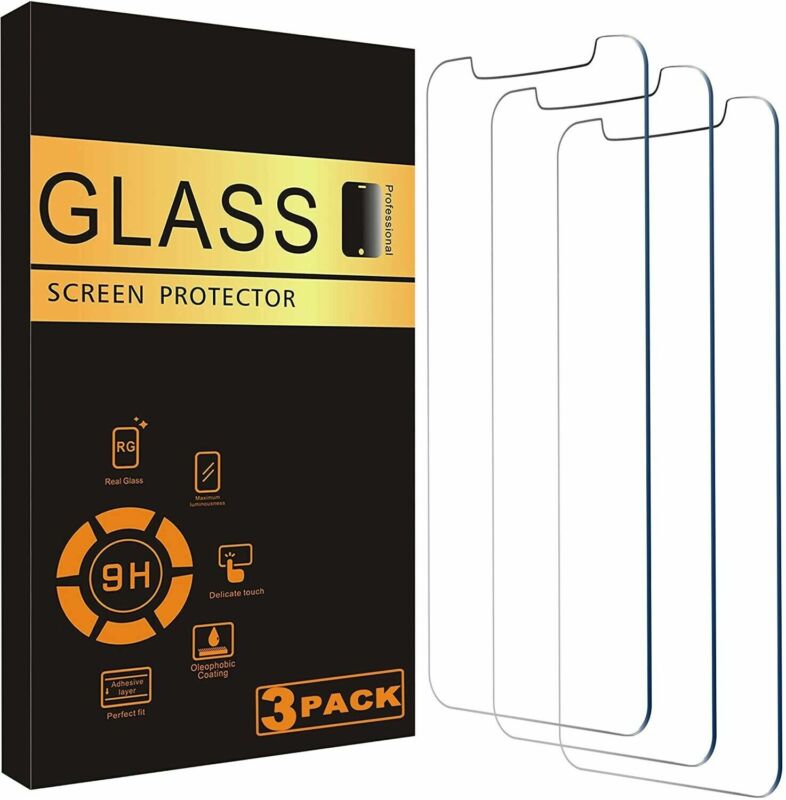 3 Pack Screen Protector Glass for iPhone X / XS (5.8 Inches) HD Tempered Glass