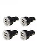 4x USB Dual Car Charger Adapter 2.1A For LG HTC Samsung iPhone All Cell Phone Black Car Charger Adapter Cigarette Lighter DC Power Adapter